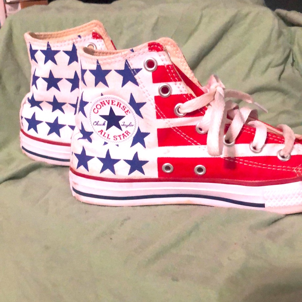 Kids American Flag Converse